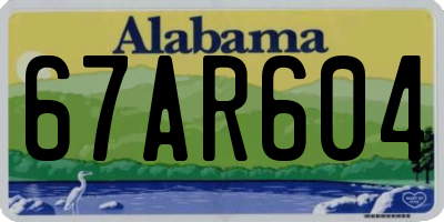 AL license plate 67AR604