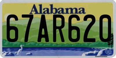 AL license plate 67AR620