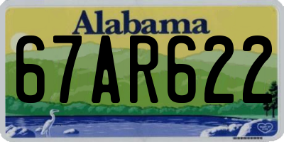 AL license plate 67AR622