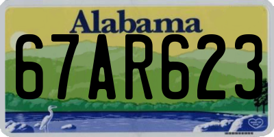 AL license plate 67AR623