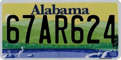 AL license plate 67AR624