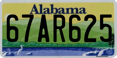 AL license plate 67AR625