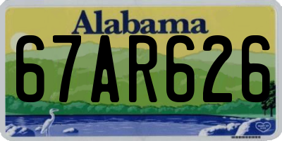 AL license plate 67AR626
