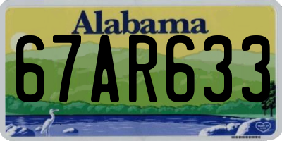 AL license plate 67AR633