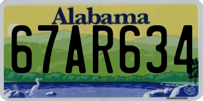 AL license plate 67AR634