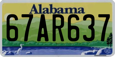 AL license plate 67AR637