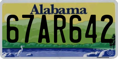 AL license plate 67AR642