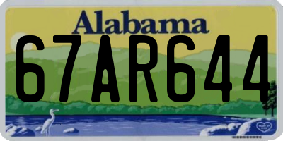 AL license plate 67AR644