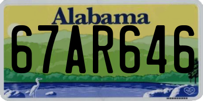 AL license plate 67AR646