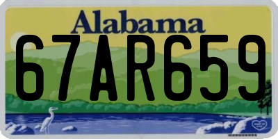 AL license plate 67AR659