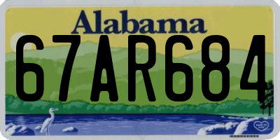 AL license plate 67AR684