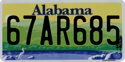 AL license plate 67AR685