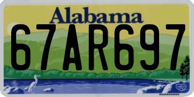 AL license plate 67AR697
