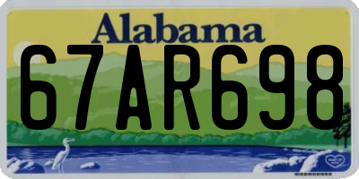 AL license plate 67AR698
