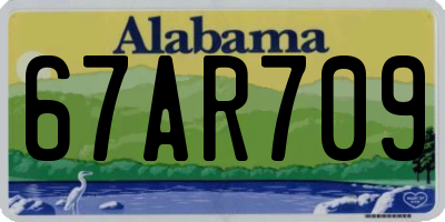 AL license plate 67AR709