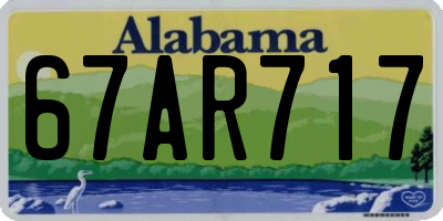 AL license plate 67AR717