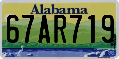 AL license plate 67AR719
