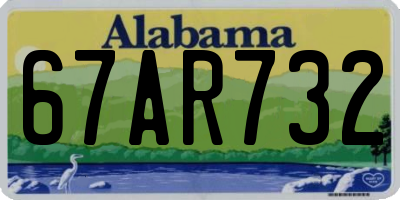 AL license plate 67AR732