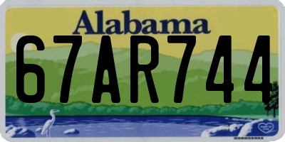 AL license plate 67AR744