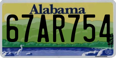 AL license plate 67AR754