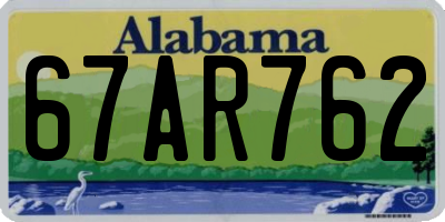 AL license plate 67AR762