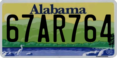 AL license plate 67AR764