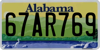 AL license plate 67AR769