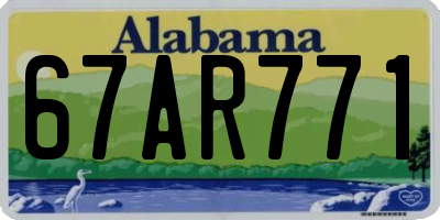 AL license plate 67AR771