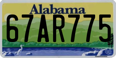 AL license plate 67AR775