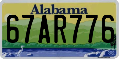 AL license plate 67AR776