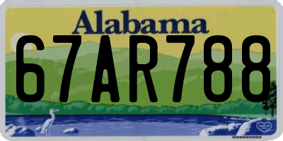 AL license plate 67AR788