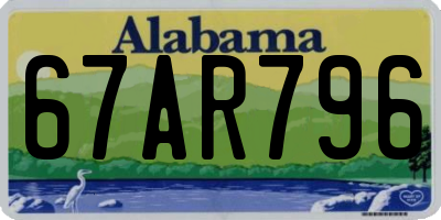 AL license plate 67AR796