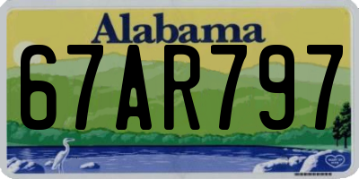 AL license plate 67AR797