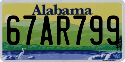 AL license plate 67AR799