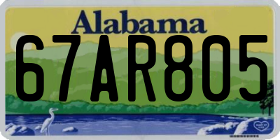 AL license plate 67AR805