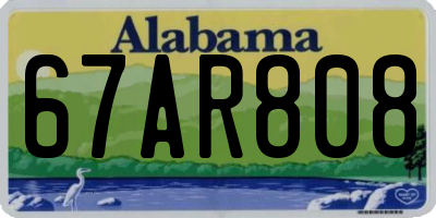 AL license plate 67AR808