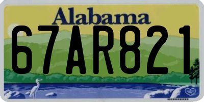 AL license plate 67AR821