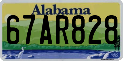 AL license plate 67AR828