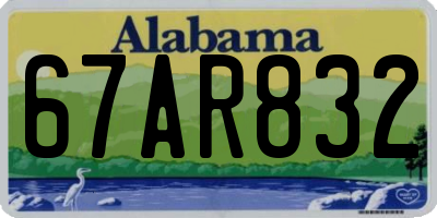 AL license plate 67AR832