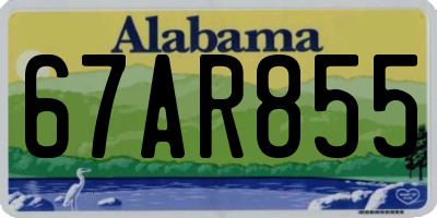 AL license plate 67AR855