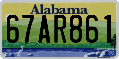AL license plate 67AR861