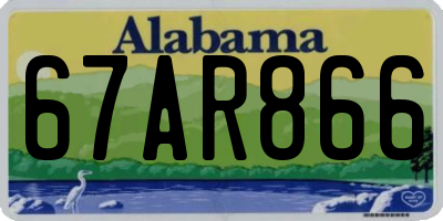 AL license plate 67AR866