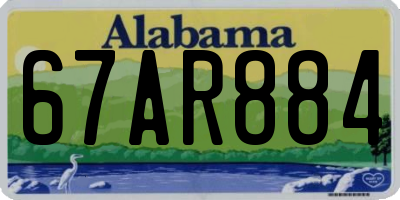 AL license plate 67AR884