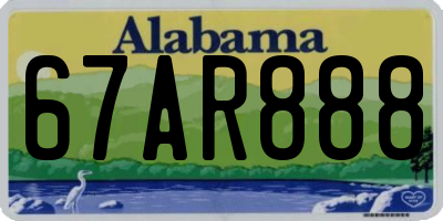 AL license plate 67AR888