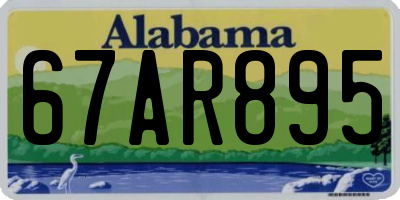 AL license plate 67AR895
