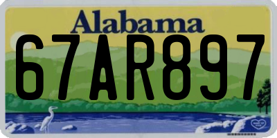 AL license plate 67AR897