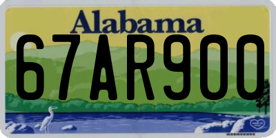 AL license plate 67AR900