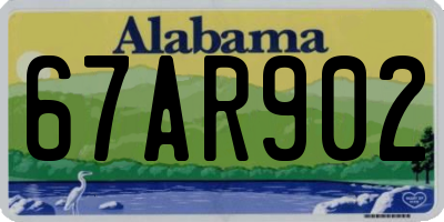 AL license plate 67AR902