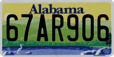 AL license plate 67AR906