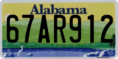 AL license plate 67AR912
